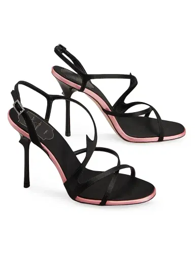 Roger Vivier Women's Epine 0MM Strappy Sandals - Nero | Thumbnail 2 Roger Vivier Women's Epine 0MM Strappy Sandals - Nero | Thumbnail 2