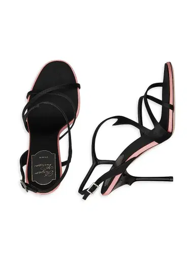 Roger Vivier Women's Epine 0MM Strappy Sandals - Nero | Thumbnail 4 Roger Vivier Women's Epine 0MM Strappy Sandals - Nero | Thumbnail 4