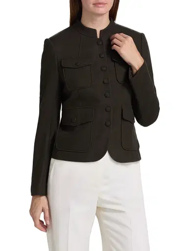 rag & bone Women's Mercer Wool Single-Breasted Blazer | Thumbnail 3 rag & bone Women's Mercer Wool Single-Breasted Blazer | Thumbnail 3