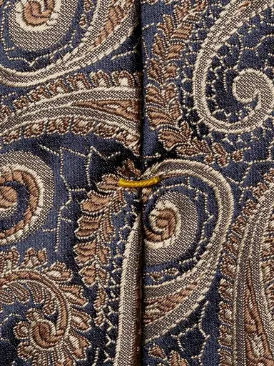 Eton Men's Paisley Silk Tie - Brown | Thumbnail 4 Eton Men's Paisley Silk Tie - Brown | Thumbnail 4