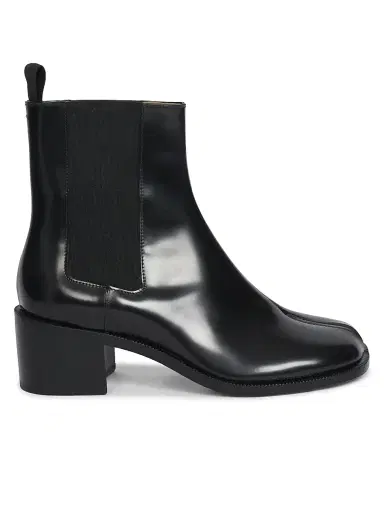 Maison Margiela Women's Tabi City 60MM Leather Chelsea Boots - Black | Thumbnail 1 Maison Margiela Women's Tabi City 60MM Leather Chelsea Boots - Black | Thumbnail 1