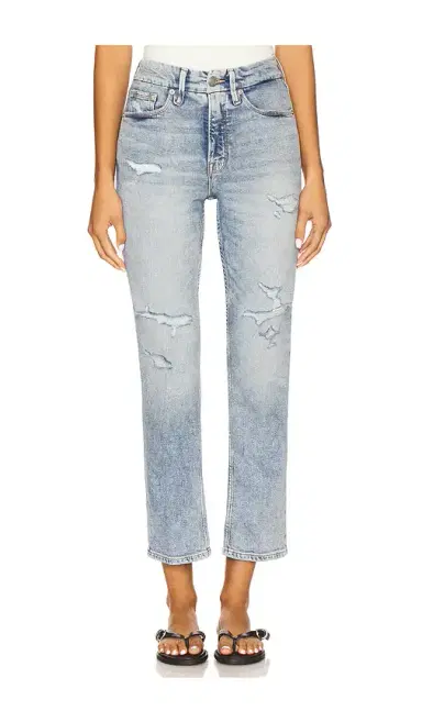 Good American Good Icon Straight Ankle Jeans | Thumbnail 1 Good American Good Icon Straight Ankle Jeans | Thumbnail 1