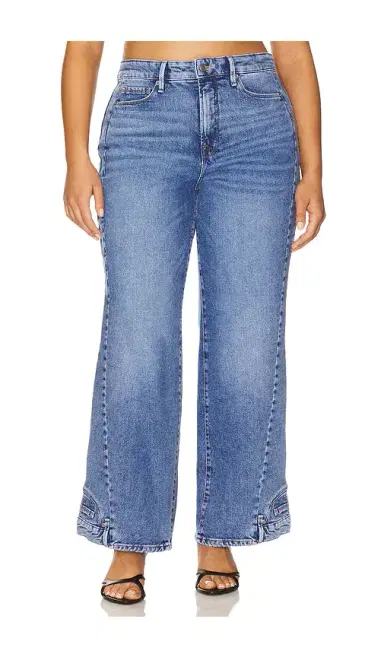 Good American Reworked Wide Leg Jeans | Thumbnail 2 Good American Reworked Wide Leg Jeans | Thumbnail 2