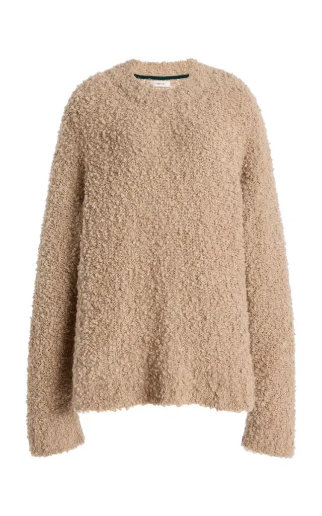 Astrakan Textured Wool-Blend Sweater Astrakan Textured Wool-Blend Sweater