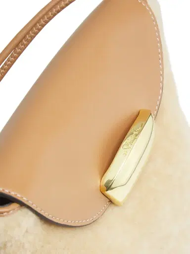 3.1 Phillip Lim Women's ID Petite Shearling & Leather Shoulder Bag - Camel | Thumbnail 5 3.1 Phillip Lim Women's ID Petite Shearling & Leather Shoulder Bag - Camel | Thumbnail 5