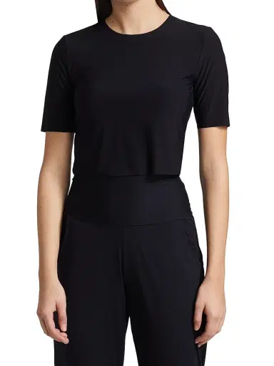Commando Women's Butter Cropped T-Shirt - Black - Size XL | Thumbnail 3 Commando Women's Butter Cropped T-Shirt - Black - Size XL | Thumbnail 3