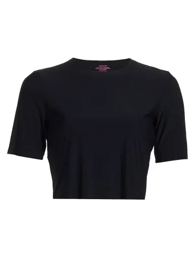 Commando Women's Butter Cropped T-Shirt - Black - Size XL | Thumbnail 1 Commando Women's Butter Cropped T-Shirt - Black - Size XL | Thumbnail 1