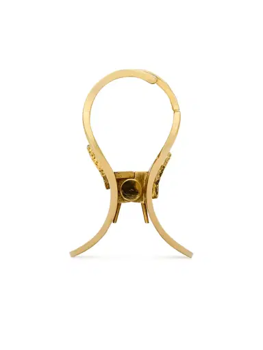 Saint Laurent Women's Cassandre Claw Clip in Hammered Metal | Thumbnail 2 Saint Laurent Women's Cassandre Claw Clip in Hammered Metal | Thumbnail 2