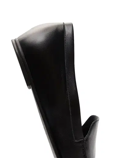 Loulou de Saison Women's Boros Classic Leather Loafers - Black | Thumbnail 5 Loulou de Saison Women's Boros Classic Leather Loafers - Black | Thumbnail 5
