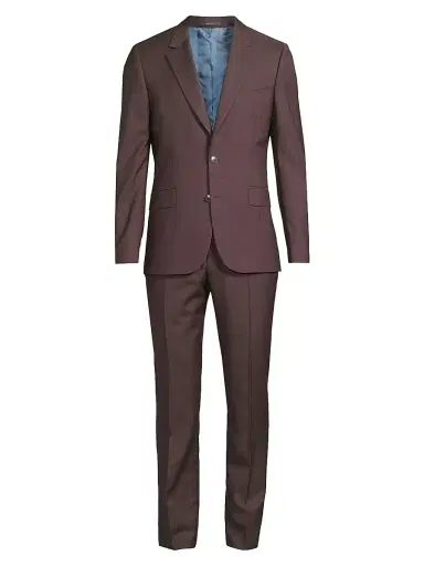 Paul Smith Men's Soho Fit Wool Suit - Purple | Thumbnail 1 Paul Smith Men's Soho Fit Wool Suit - Purple | Thumbnail 1