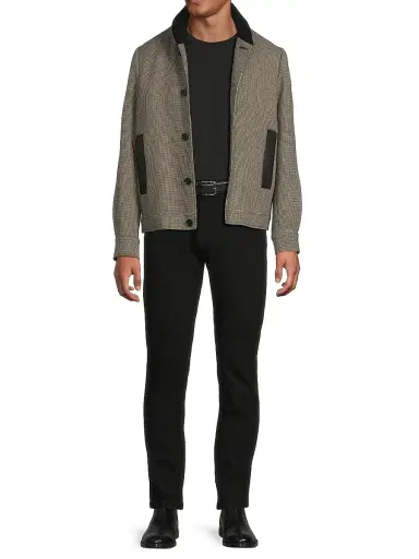 Paul Smith Men's Tribute to Photography Baseball Jacket - Grey Beige | Thumbnail 2 Paul Smith Men's Tribute to Photography Baseball Jacket - Grey Beige | Thumbnail 2