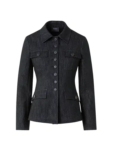 Akris Women's Delia Denim Jacket - Black Denim - Size 2 | Thumbnail 1 Akris Women's Delia Denim Jacket - Black Denim - Size 2 | Thumbnail 1
