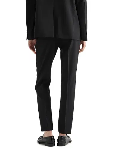 Prada Women's Light Wool Pants - Black | Thumbnail 4 Prada Women's Light Wool Pants - Black | Thumbnail 4