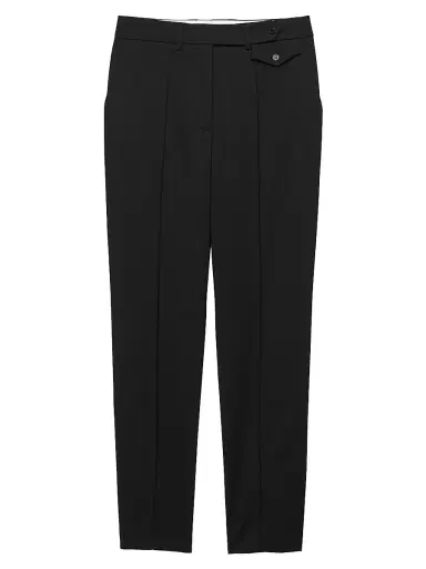 Prada Women's Light Wool Pants - Black | Thumbnail 1 Prada Women's Light Wool Pants - Black | Thumbnail 1