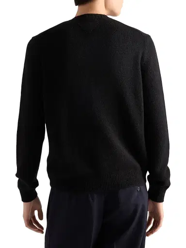 Prada Men's Cashmere Cardigan - Black | Thumbnail 3 Prada Men's Cashmere Cardigan - Black | Thumbnail 3