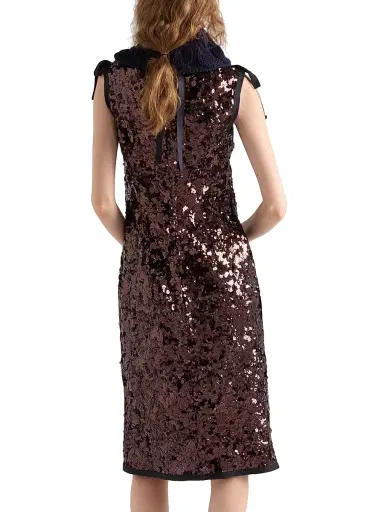 Prada Women's Sequin Dress - Purple | Thumbnail 3 Prada Women's Sequin Dress - Purple | Thumbnail 3