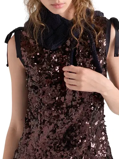Prada Women's Sequin Dress - Purple | Thumbnail 5 Prada Women's Sequin Dress - Purple | Thumbnail 5
