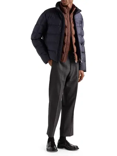 Prada Men's Re-Nylon Vest - Brown | Thumbnail 6 Prada Men's Re-Nylon Vest - Brown | Thumbnail 6
