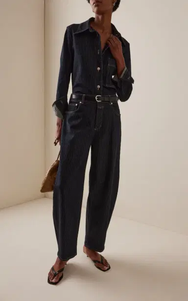 CLOSED Jazzie Herringbone Stretch Mid-Rise Barrel Jeans | Thumbnail 2 CLOSED Jazzie Herringbone Stretch Mid-Rise Barrel Jeans | Thumbnail 2
