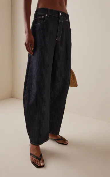 CLOSED Jazzie Herringbone Stretch Mid-Rise Barrel Jeans | Thumbnail 3 CLOSED Jazzie Herringbone Stretch Mid-Rise Barrel Jeans | Thumbnail 3