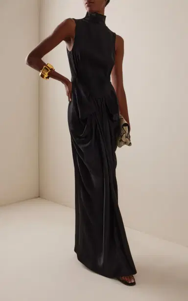 Stella McCartney Draped Satin Gown | Thumbnail 3 Stella McCartney Draped Satin Gown | Thumbnail 3