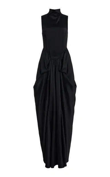 Stella McCartney Draped Satin Gown | Thumbnail 1 Stella McCartney Draped Satin Gown | Thumbnail 1