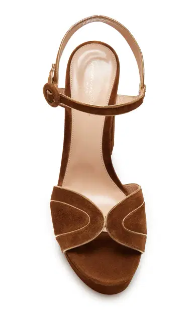 Gianvito Rossi Tamara Suede Platform Sandals | Thumbnail 3 Gianvito Rossi Tamara Suede Platform Sandals | Thumbnail 3