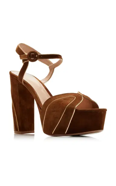 Gianvito Rossi Tamara Suede Platform Sandals | Thumbnail 5 Gianvito Rossi Tamara Suede Platform Sandals | Thumbnail 5