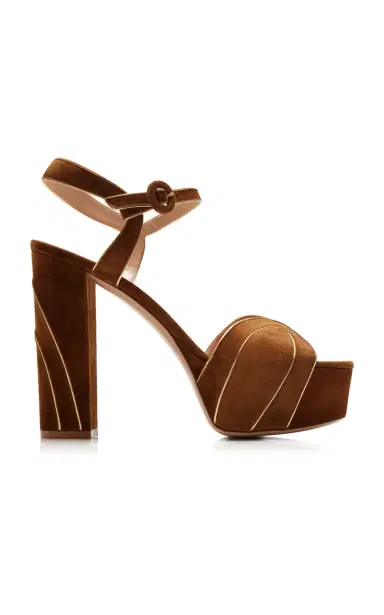 Gianvito Rossi Tamara Suede Platform Sandals | Thumbnail 1 Gianvito Rossi Tamara Suede Platform Sandals | Thumbnail 1