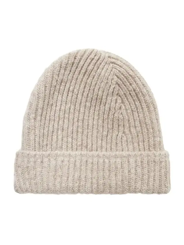 Ribbed Donegal Cashmere Beanie - Men Ribbed Donegal Cashmere Beanie - Men