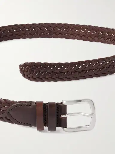 MR P. 3cm Woven Leather Belt - Men | Thumbnail 2 MR P. 3cm Woven Leather Belt - Men | Thumbnail 2