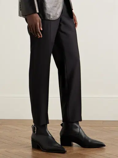 McQueen Buckled Leather Boots - Men | Thumbnail 2 McQueen Buckled Leather Boots - Men | Thumbnail 2