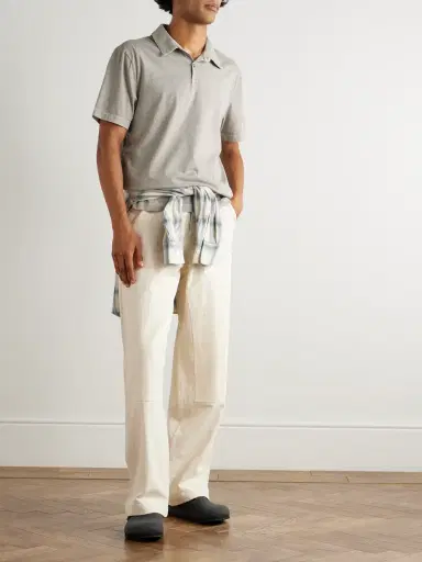 James Perse Supima Cotton-Jersey Polo Shirt - Men | Thumbnail 2 James Perse Supima Cotton-Jersey Polo Shirt - Men | Thumbnail 2