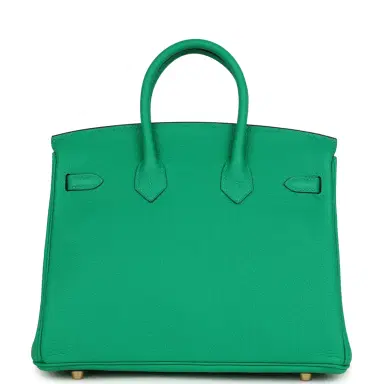 HERMÈS Hermes Birkin 25 Menthe Togo Gold Hardware | Thumbnail 4 HERMÈS Hermes Birkin 25 Menthe Togo Gold Hardware | Thumbnail 4