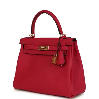 HERMÈS Hermes Kelly Retourne 25 Framboise Togo Gold Hardware | Thumbnail 5 HERMÈS Hermes Kelly Retourne 25 Framboise Togo Gold Hardware | Thumbnail 5
