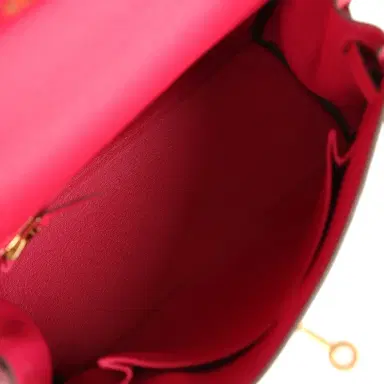HERMÈS Hermes Kelly Retourne 25 Framboise Togo Gold Hardware | Thumbnail 8 HERMÈS Hermes Kelly Retourne 25 Framboise Togo Gold Hardware | Thumbnail 8