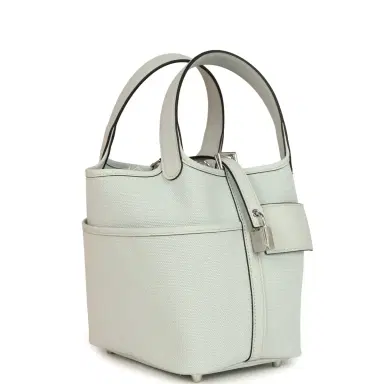 HERMÈS Hermes Picotin Cargo 18 Gris Platine Toile Canvas and Swift Palladium Hardware | Thumbnail 2 HERMÈS Hermes Picotin Cargo 18 Gris Platine Toile Canvas and Swift Palladium Hardware | Thumbnail 2