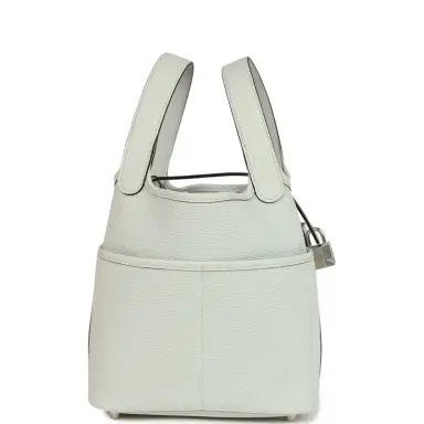 HERMÈS Hermes Picotin Cargo 18 Gris Platine Toile Canvas and Swift Palladium Hardware | Thumbnail 3 HERMÈS Hermes Picotin Cargo 18 Gris Platine Toile Canvas and Swift Palladium Hardware | Thumbnail 3