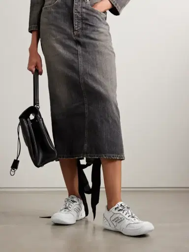 Balenciaga Hamptons Distressed Leather Sneakers | Thumbnail 2 Balenciaga Hamptons Distressed Leather Sneakers | Thumbnail 2