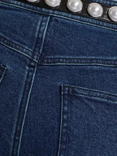 Cinq à Sept Women's Shannon Pearl-Embellished Jeans - Oceane | Thumbnail 7 Cinq à Sept Women's Shannon Pearl-Embellished Jeans - Oceane | Thumbnail 7