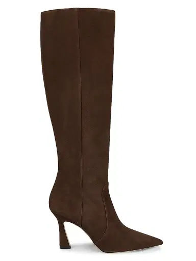 Stuart Weitzman Women's Boot Vinnie 5MM Suede Boots - Walnut | Thumbnail 1 Stuart Weitzman Women's Boot Vinnie 5MM Suede Boots - Walnut | Thumbnail 1