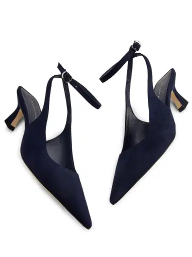 Stuart Weitzman Women's Vinnie 50MM Suede Pumps - Nice Blue | Thumbnail 6 Stuart Weitzman Women's Vinnie 50MM Suede Pumps - Nice Blue | Thumbnail 6