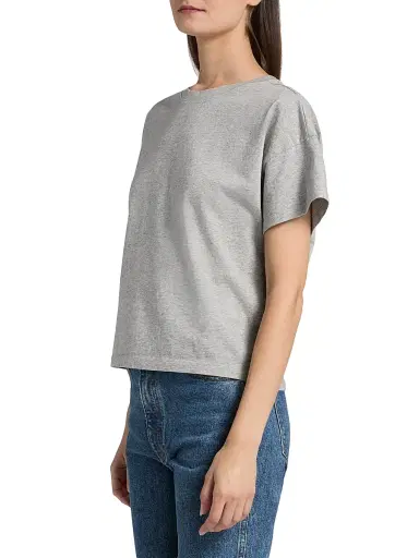 rag & bone Women's Kelly Cotton T-Shirt - Heather Grey | Thumbnail 4 rag & bone Women's Kelly Cotton T-Shirt - Heather Grey | Thumbnail 4