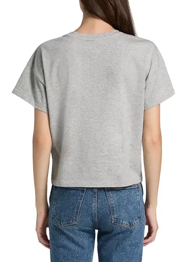 rag & bone Women's Kelly Cotton T-Shirt - Heather Grey | Thumbnail 5 rag & bone Women's Kelly Cotton T-Shirt - Heather Grey | Thumbnail 5