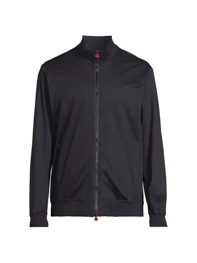 Kiton Men's Swim Cotton Jersey Jacket - Navy - Size Large | Thumbnail 1 Kiton Men's Swim Cotton Jersey Jacket - Navy - Size Large | Thumbnail 1