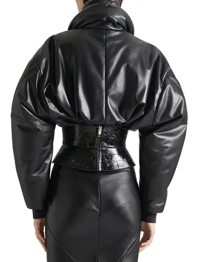 Givenchy Women's Corset Belt in Nappa Leather with Tape Print - Black | Thumbnail 4 Givenchy Women's Corset Belt in Nappa Leather with Tape Print - Black | Thumbnail 4