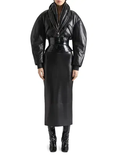 Givenchy Women's Corset Belt in Nappa Leather with Tape Print - Black | Thumbnail 5 Givenchy Women's Corset Belt in Nappa Leather with Tape Print - Black | Thumbnail 5