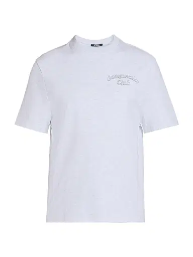Jacquemus Men's Cotton Logo T-Shirt - Club Grey | Thumbnail 1 Jacquemus Men's Cotton Logo T-Shirt - Club Grey | Thumbnail 1