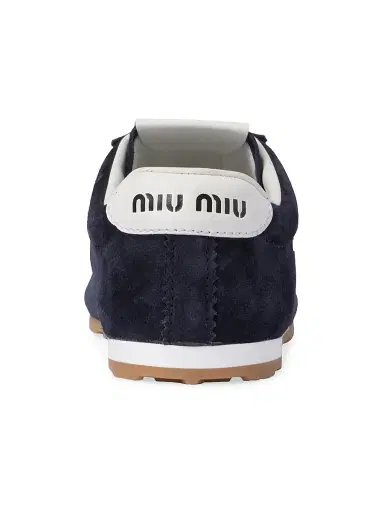 Miu Miu Women's Plume Suede Sneakers | Thumbnail 3 Miu Miu Women's Plume Suede Sneakers | Thumbnail 3