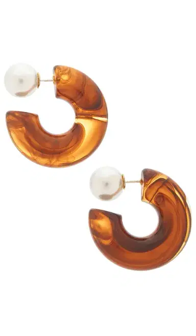 Luv AJ The Tortoise Noemi Hoop Earrings | Thumbnail 2 Luv AJ The Tortoise Noemi Hoop Earrings | Thumbnail 2
